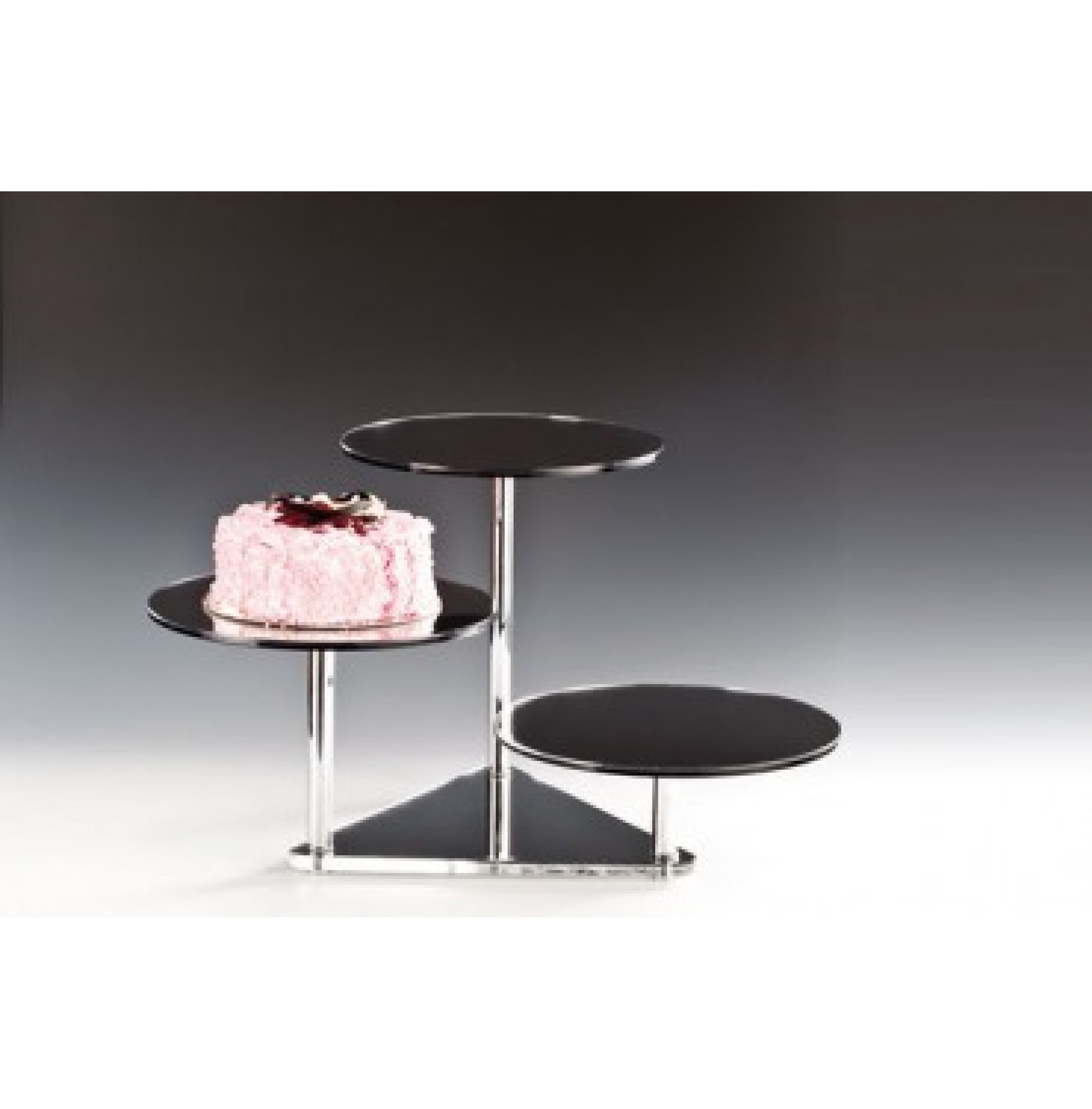 AYNALI TEŞHİR STANDI Ø 29 X H: 11, 23, 35 Cm
